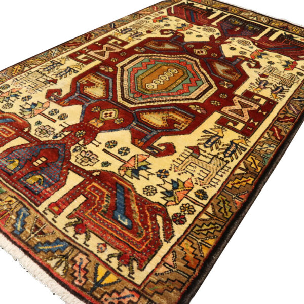 قالیچه دستبافت آذربایجان (107×191) سانتیمتر-7
