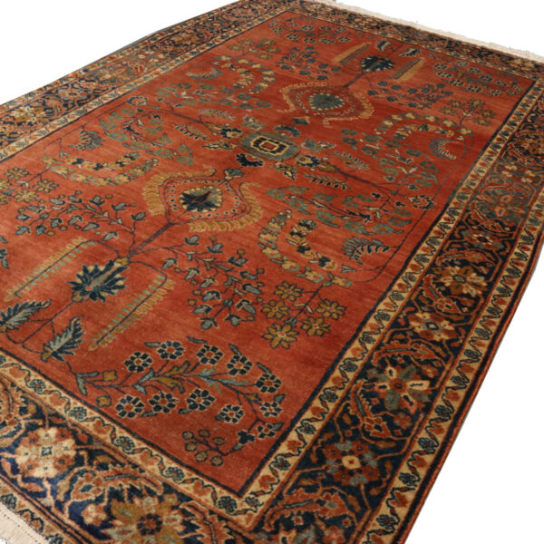 قالیچه دستبافت آنتیک کاشان (130×197) سانتیمتر-8