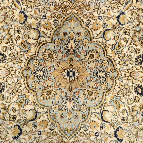 قالیچه دستبافت قم گل ابریشم (138×213) سانتیمتر-6