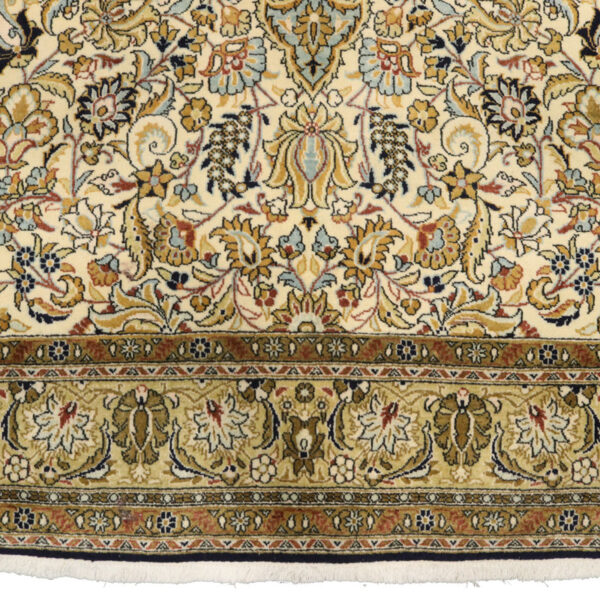 قالیچه دستبافت قم گل ابریشم (138×213) سانتیمتر-7