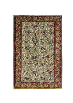 قالیچه دستبافت قم (138×214) سانتیمتر-1