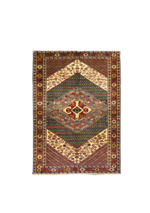 قالیچه دستبافت کردی قوچان (131×198) سانتیمتر-1
