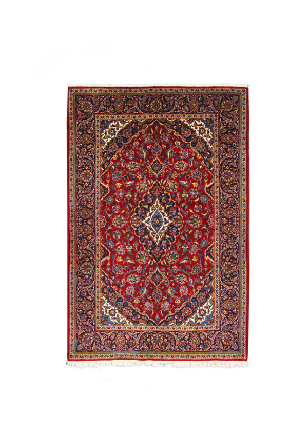 قالیچه دستبافت کاشان (141×217) سانتیمتر-1