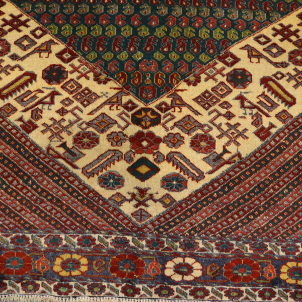 قالیچه دستبافت کردی قوچان (131×198) سانتیمتر-7
