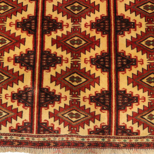 قالیچه دستبافت ترکمن (116×197) سانتیمتر-7