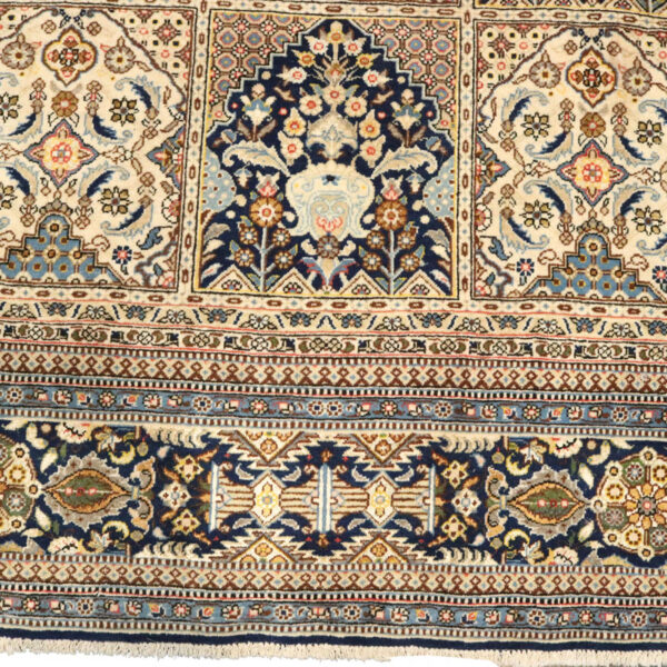 فرش دستبافت آنتیک قم (234×319) سانتیمتر-7