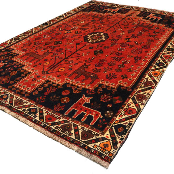 قالیچه دستبافت شیراز (156×241) سانتیمتر-8
