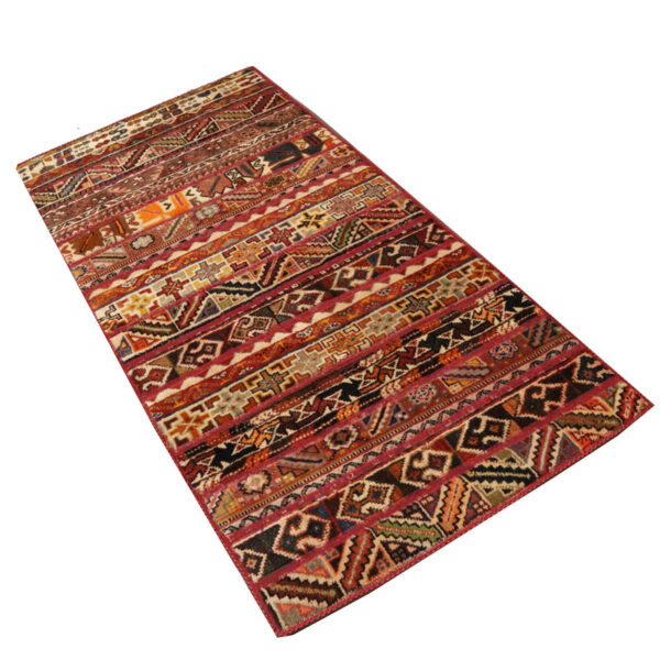 قالیچه تیکه دوزی فارس (80×167) سانتیمتر-4