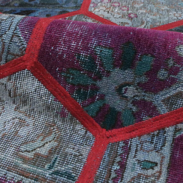 قالیچه تیکه دوزی فارس (106×140) سانتیمتر-7
