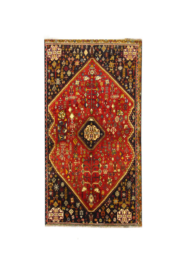 قالیچه دستبافت قشقایی (122×235) سانتیمتر-2