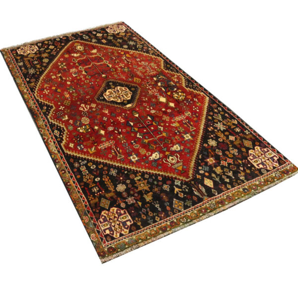 قالیچه دستبافت قشقایی (122×235) سانتیمتر-5