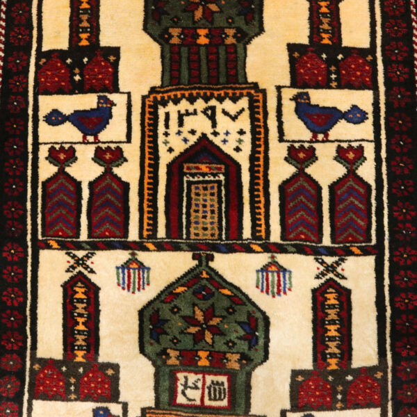قالیچه دستبافت بلوچ (86×175) سانتیمتر-6