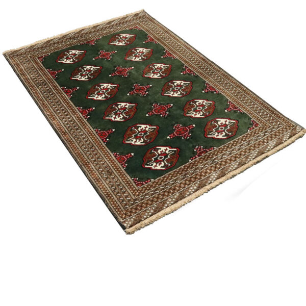 قالیچه دستبافت ترکمن (104×146) سانتیمتر-4