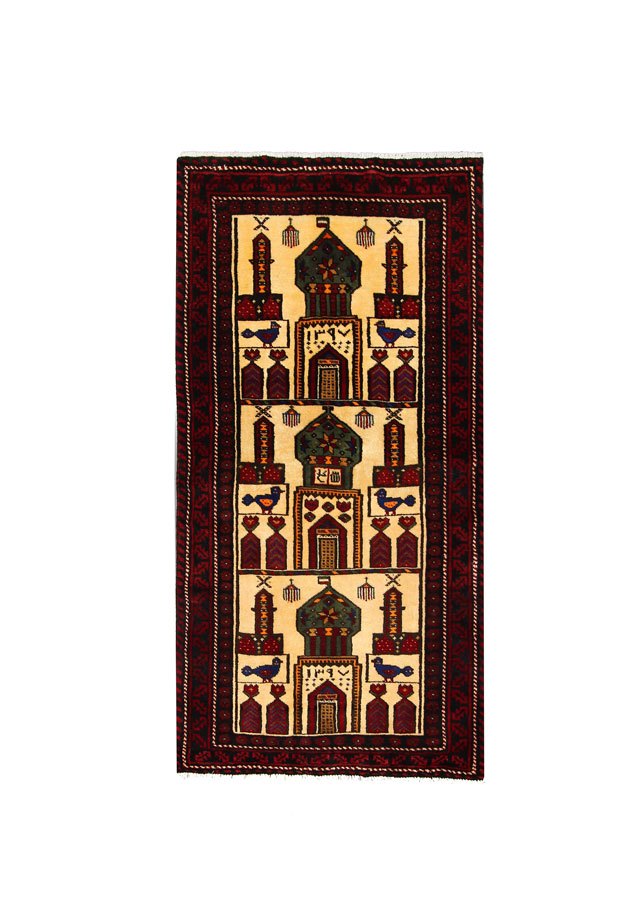 قالیچه دستبافت بلوچ (86×175) سانتیمتر-1