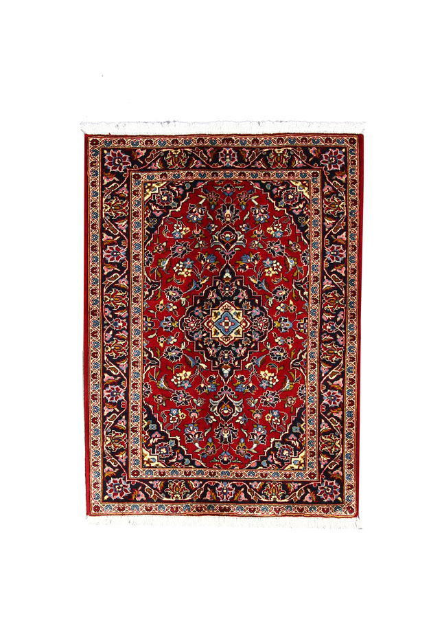 قالیچه دستبافت کاشان (103×148) سانتیمتر-1