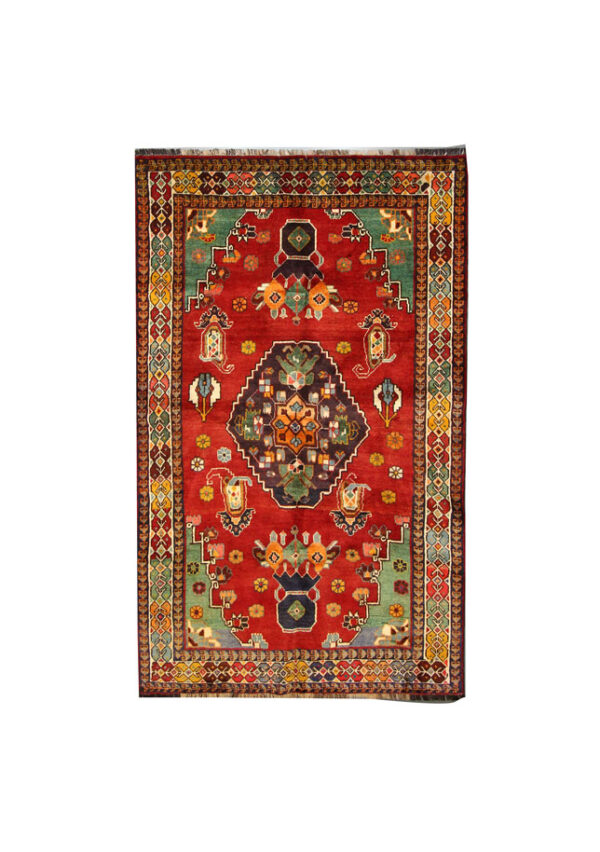 قالیچه دستبافت قشقایی (141×239) سانتیمتر-1