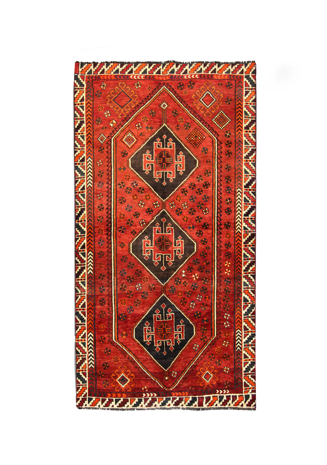 قالیچه دستبافت شیراز (141×286) سانتیمتر-1