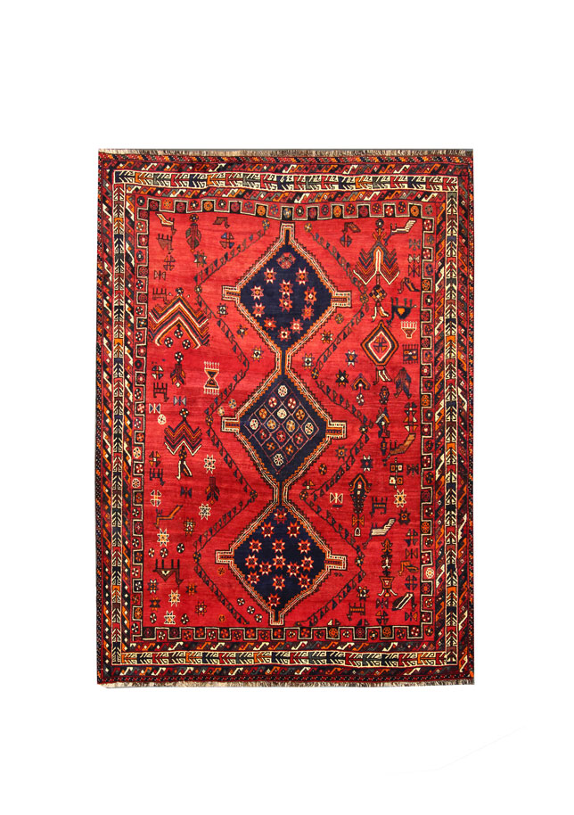 فرش دست بافت شیراز (208×293) سانتیمتر-1