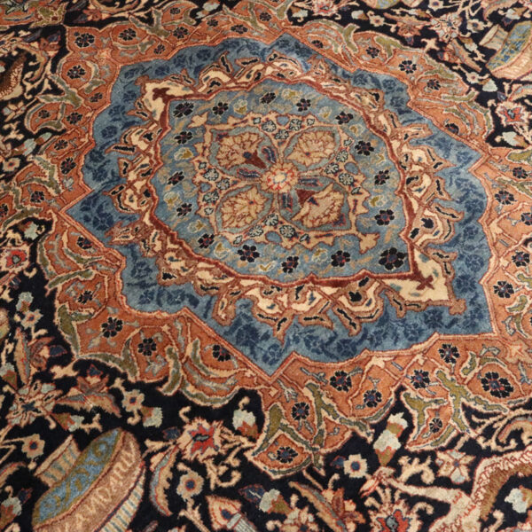 قالیچه دستبافت کاشمر زیرخاکی (200×278) سانتیمتر-5
