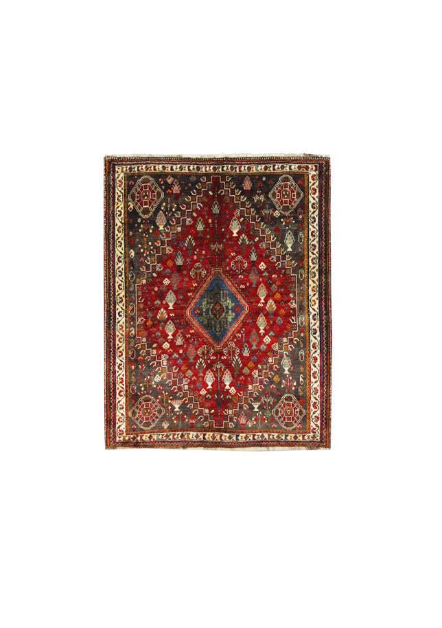 قالیچه دستبافت قشقایی (127×160) سانتیمتر-1