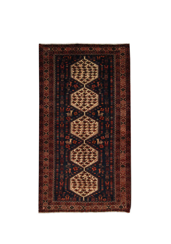 قالیچه دستبافت ساوه (160×304) سانتیمتر-1