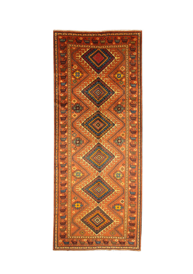 فرش دستبافت کردی قوچان (168×455) سانتیمتر-1