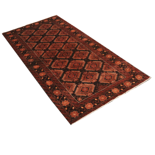 قالیچه دستبافت بلوچ (107×222) سانتیمتر-3