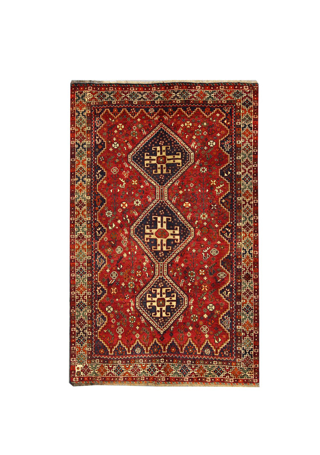 قالیچه دستبافت قشقایی (138×217) سانتیمتر-1