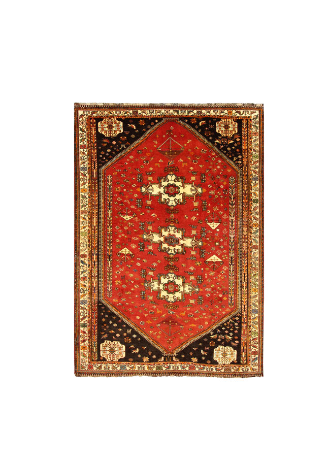 فرش دستبافت قشقایی (196×283) سانتیمتر-1
