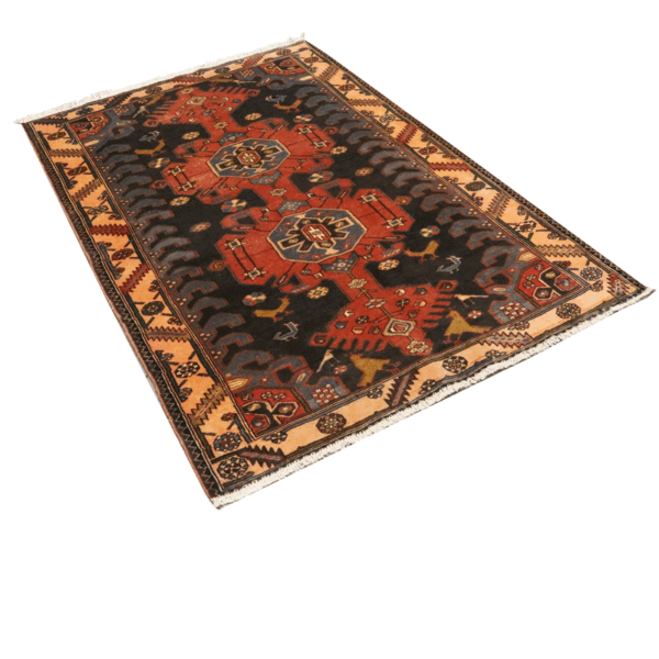 قالیچه دستبافت ساوه (128×197) سانتیمتر-4