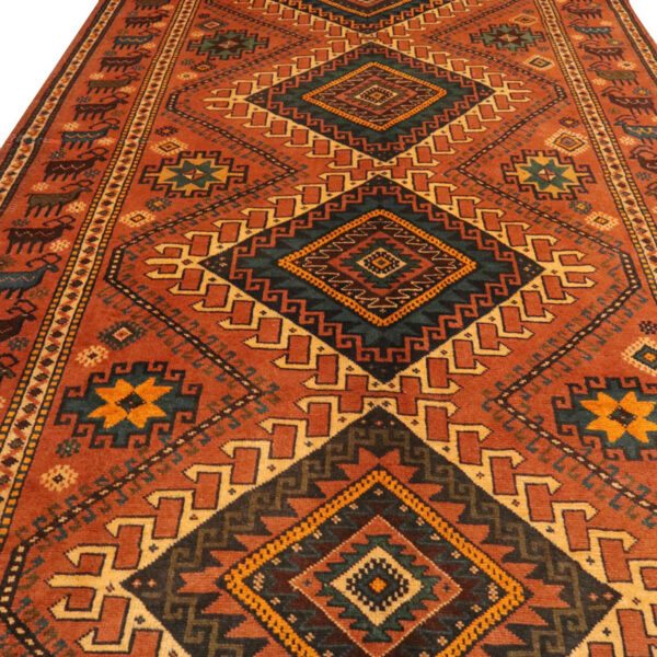 فرش دستبافت کردی قوچان (168×455) سانتیمتر-6