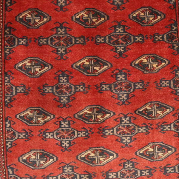قالیچه دستبافت ترکمن (121×194) سانتیمتر-6