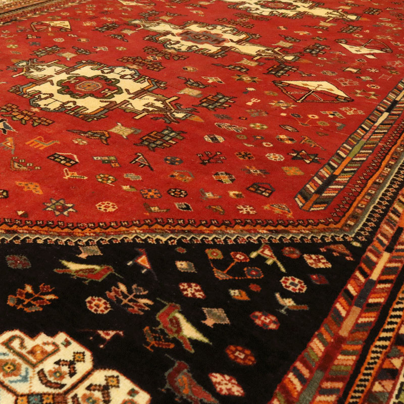 فرش دستبافت قشقایی (196×283) سانتیمتر-2