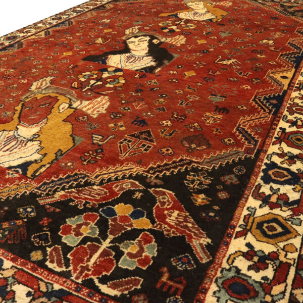 فرش دستبافت قشقایی (187×286) سانتیمتر-8
