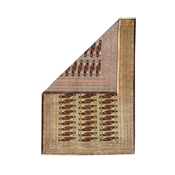 قالیچه دستبافت ترکمن(125×183) سانتیمتر-3