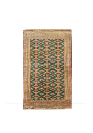 قالیچه دستبافت ترکمن(111×188) سانتیمتر-1