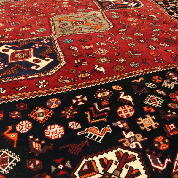 فرش دستبافت قشقایی (213×287) سانتیمتر-8