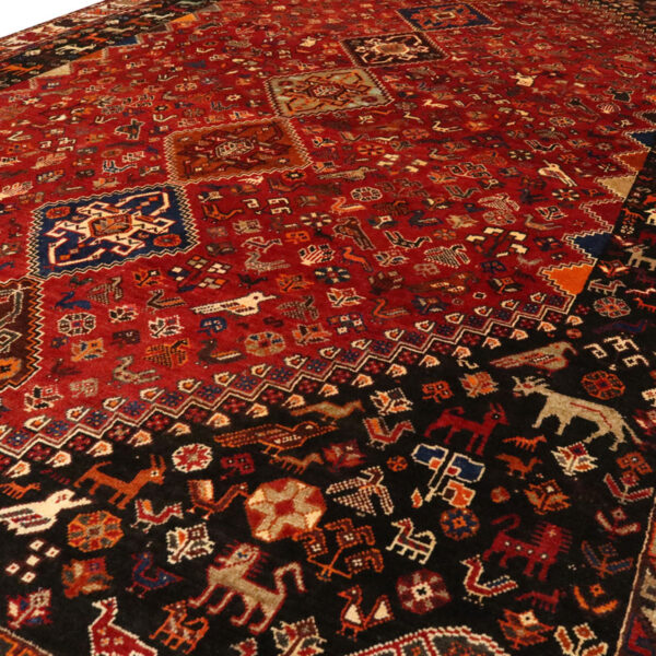 قالیچه دستبافت قشقایی (215×321) سانتیمتر-8