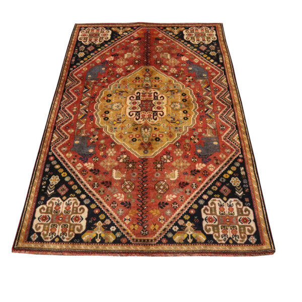 قالیچه دستبافت قشقایی (118×196) سانتیمتر-4