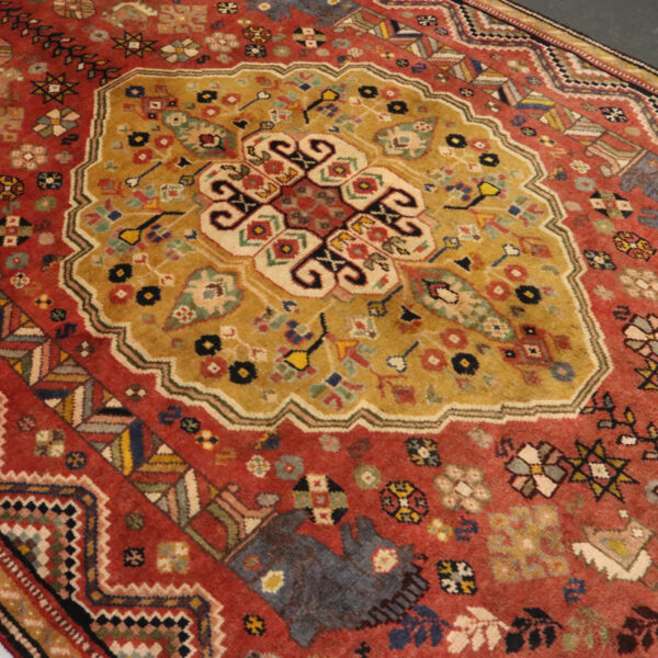 قالیچه دستبافت قشقایی (118×196) سانتیمتر-5