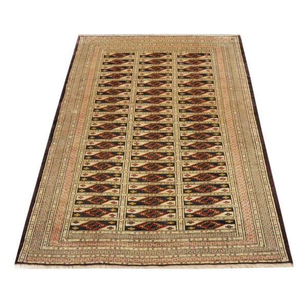 قالیچه دستبافت ترکمن(125×183) سانتیمتر-4