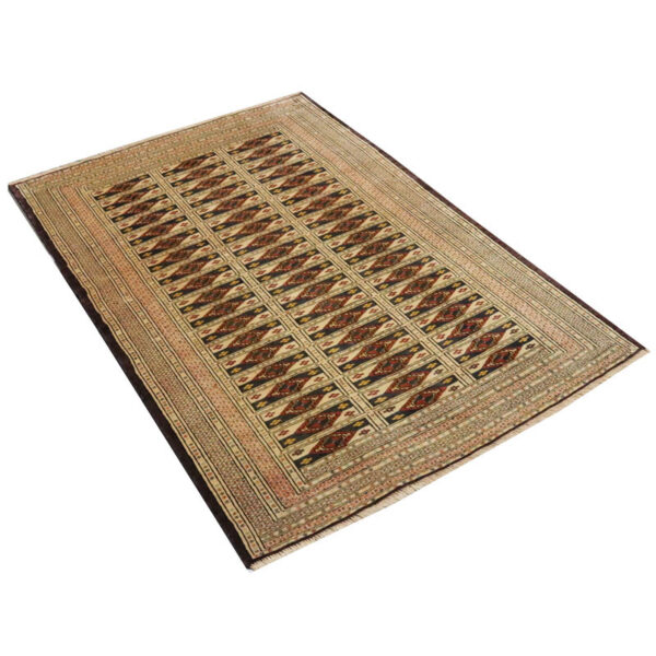 قالیچه دستبافت ترکمن(125×183) سانتیمتر-5