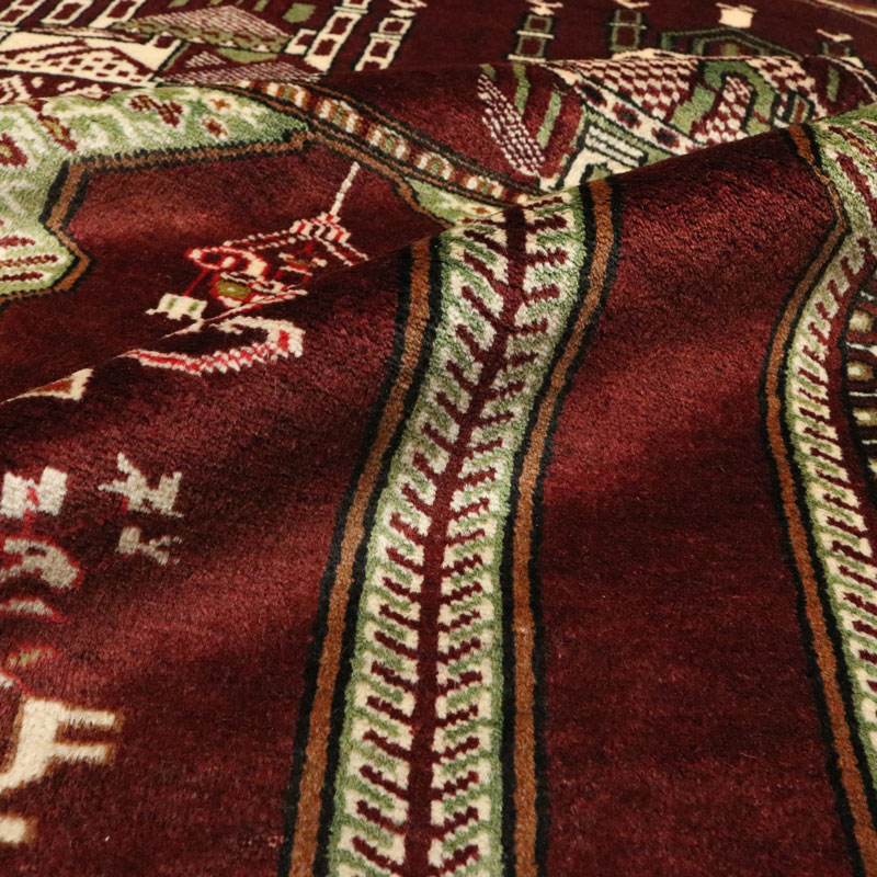 قالیچه دستبافت ترکمن (90×117) سانتیمتر-2