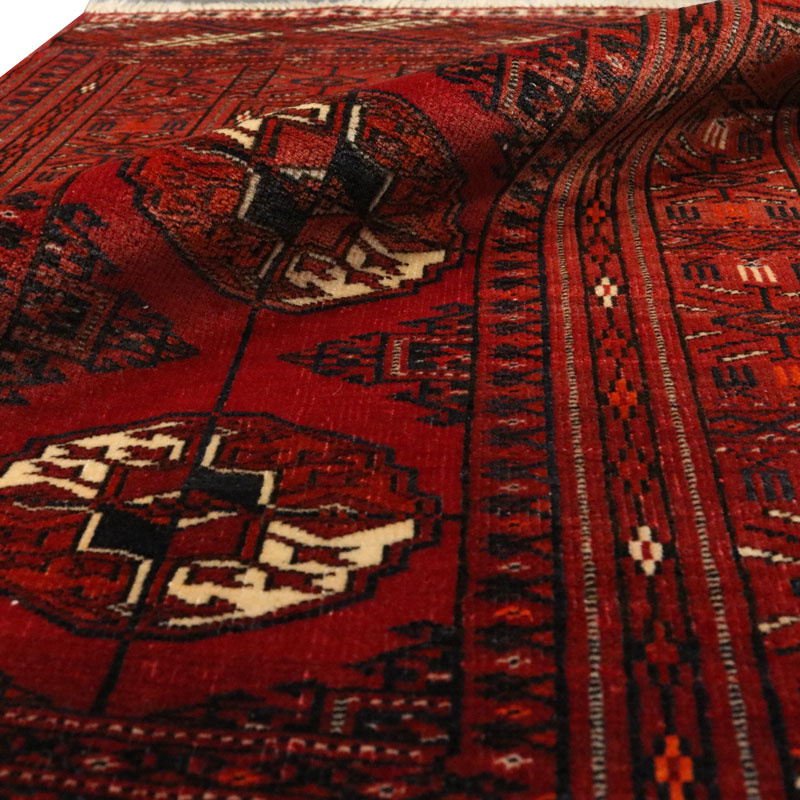 قالیچه دستبافت ترکمن (83×109) سانتیمتر-2