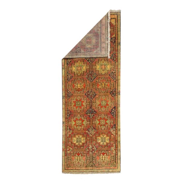 کناره دستبافت آنتیک روسی (124×342) سانتیمتر-3